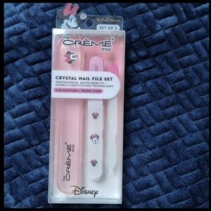 Disney Minnie Mouse × The Creme Shop Set Of 3 Crystal Nail Files, Brand New!